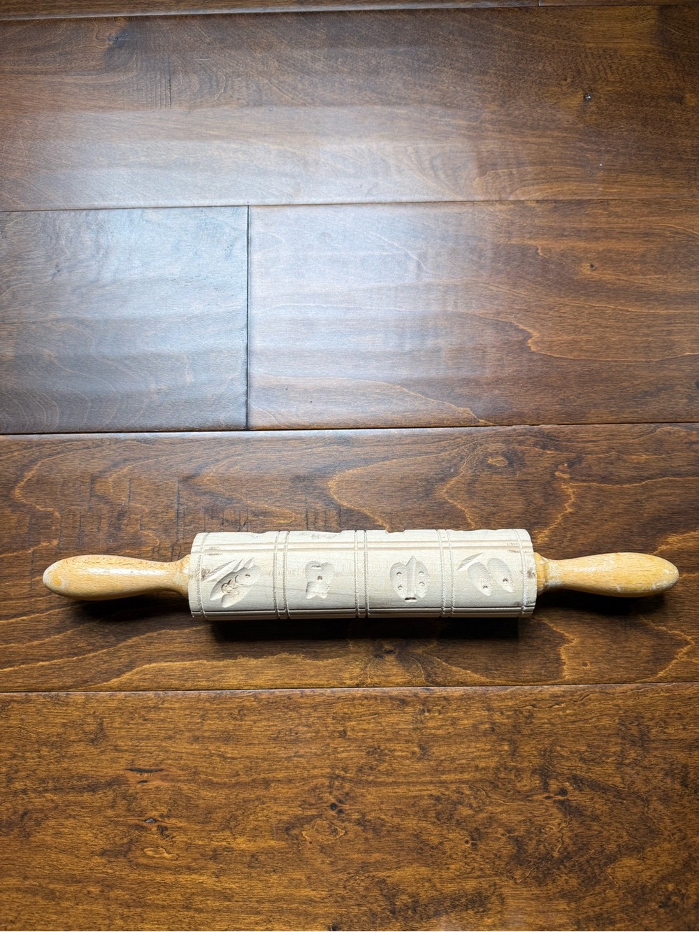 Vintage Springerle Rolling Pin marked - “W. Germany"